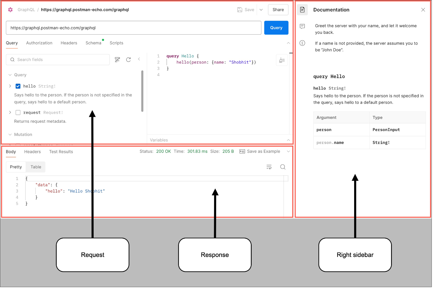 Postman GQL Client Interface